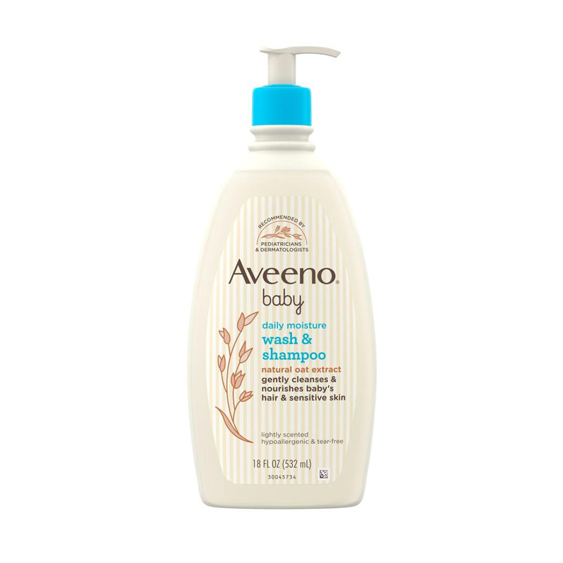 Aveeno Baby Daily Moisture Gentle Wash & Shampoo (532ml)