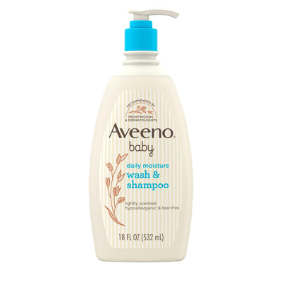 Aveeno Baby Daily Moisture Gentle Wash & Shampoo (532ml)