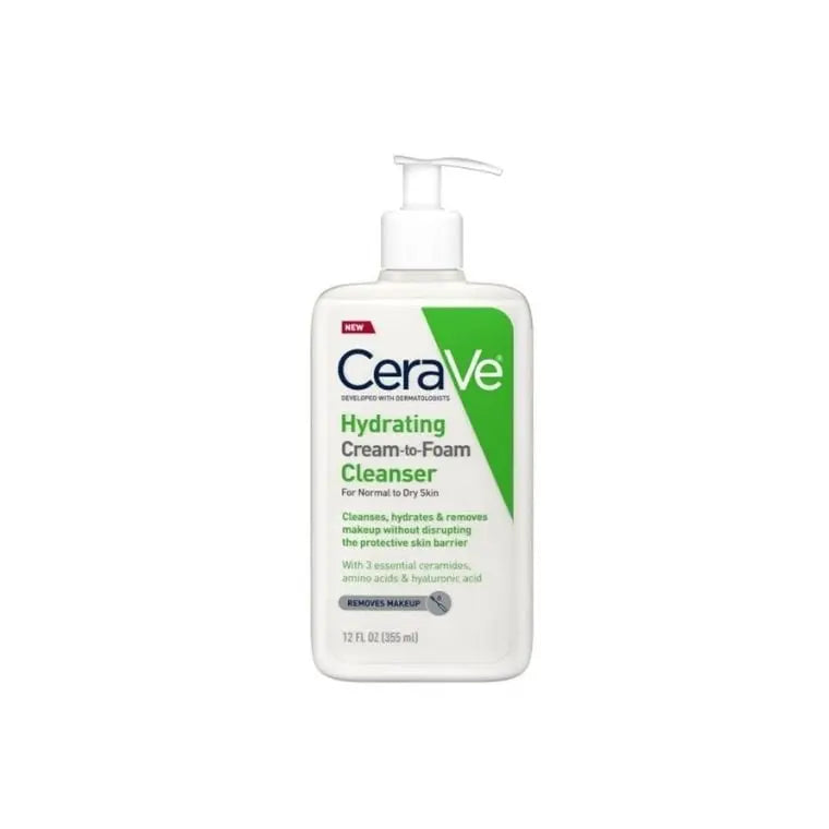 CeraVe Hydrating Cream-to-Foam Cleanser 355ml